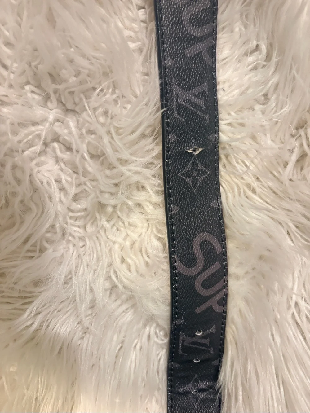 Gold Buckle Black Monogram men’s Belt